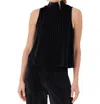 Sundays Leisla Mock Neck Top In Black In Black
