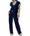 Sundays Leonie Straight Pants In Navy In Blue