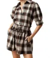 Sundays Lilia Button Down Shirt In Coco Plaid In Multi