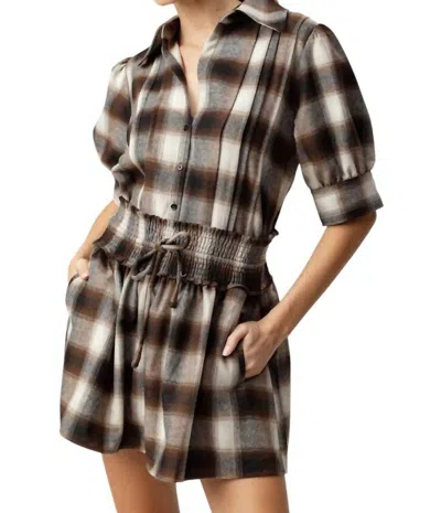 Sundays Lilia Button Down Shirt In Coco Plaid