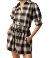Sundays Lilia Button Down Shirt In Coco Plaid In Multi