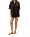 Sundays Linen Jame Shorts In Black In Black