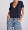 Sundays Linen Sister Tee In Navy In Blue