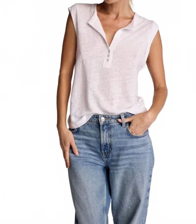 Sundays Linen Sky Tee In White