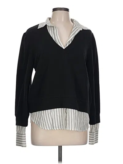 Pre-owned Sundays Long Sleeve Blouse In Black