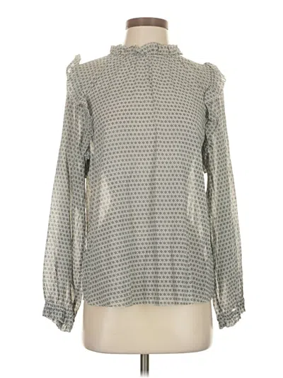 Pre-owned Sundays Long Sleeve Blouse In Gray
