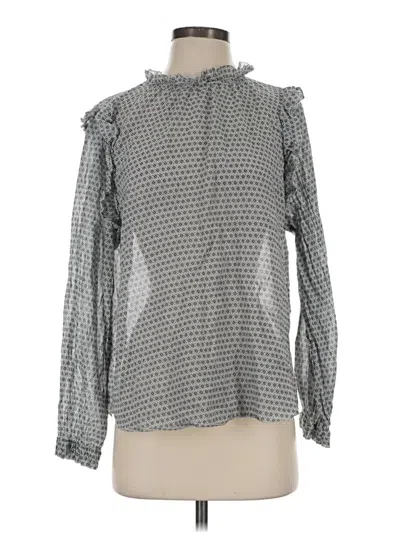Pre-owned Sundays Long Sleeve Blouse In Gray