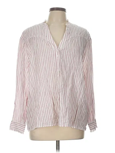 Pre-owned Sundays Long Sleeve Blouse In Pink