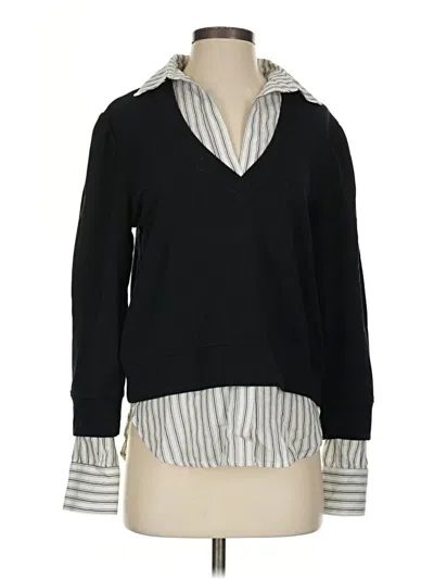 Pre-owned Sundays Long Sleeve Top Black Cowl Neck Tops
