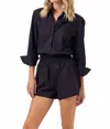 Sundays Lottie Romper In Black In Black