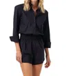 Sundays Lottie Romper In Black In Black