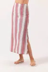 Sundays Louie Skirt In Sunshade Stripe In Multi