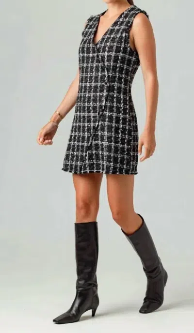 Sundays Lyra Dress In Frosted Window In Black