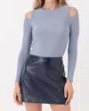 Sundays Maddock Shimmer Top In Coastal Blue In Blue
