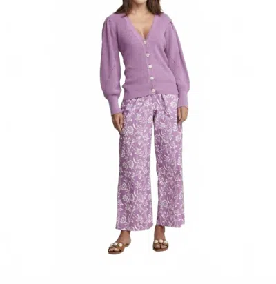 Sundays Mandel Cardigan In Lavander In Purple