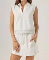 Sundays Manette Pullover Sleeveless Sweater In Heathered Grey In Gray