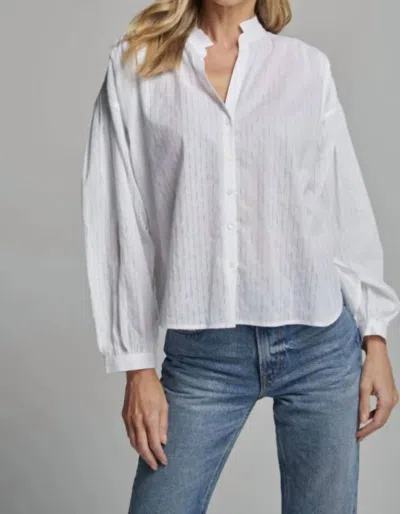 Sundays Marie Shirt In White Stripe In Multi