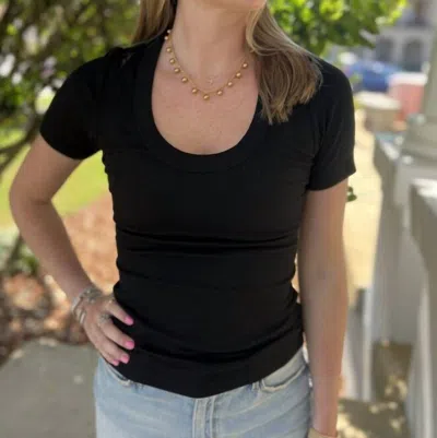 Sundays Moxy Short Sleeve Tee In Black