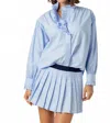 Sundays Opal Button Down Shirt In Della Blue Stripe In Blue