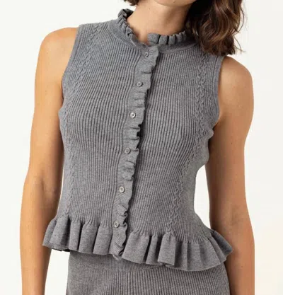 Sundays Ozzie Tank Top In Fog In Gray