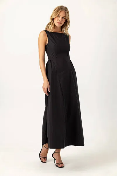 Sundays Parke Dress In Black In Multi
