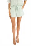 Sundays Penny Shorts In Seafoam Stripe In Green