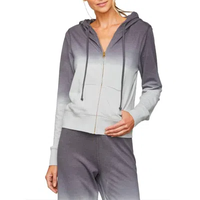 Sundays Perry Hoodie In Smoke Dip Dye In Gray
