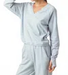 Sundays Petra V-neck Sweatshirt In Mist In Gray