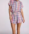 Sundays Plaid Dari Top In Rainbow Plaid