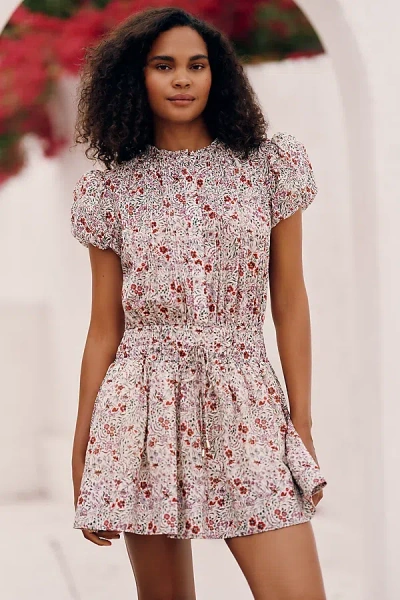 Sundays Poppy 100% Cotton Mini Dress In Multicolor