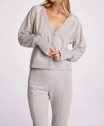 Sundays Poppy Tennis Cardigan In Heather Grey Fog In Gray