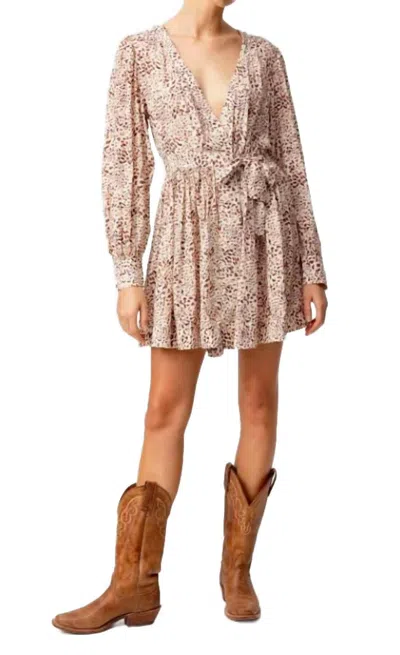 Sundays Print Flora Dress In Leopard In Multi