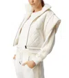 Sundays Rhea Zip Up Vest In Cream