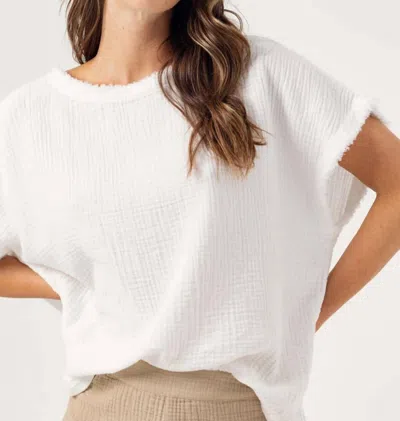 Sundays Rhianna Oversized Top In White