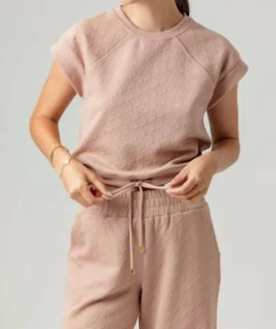 Sundays Riley Top In Dusty Rose In Brown
