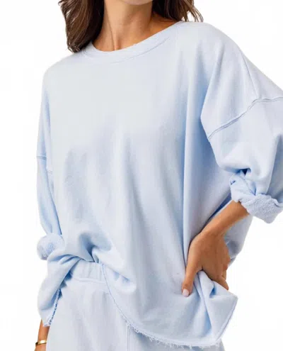 Sundays Romy Essential Pullover In Skywash In Blue