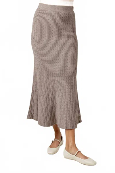 Sundays Rosalind Skirt In Chesnut In Gray