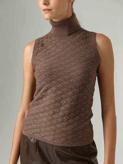 Sundays Roscoe Tank In Carob In Brown