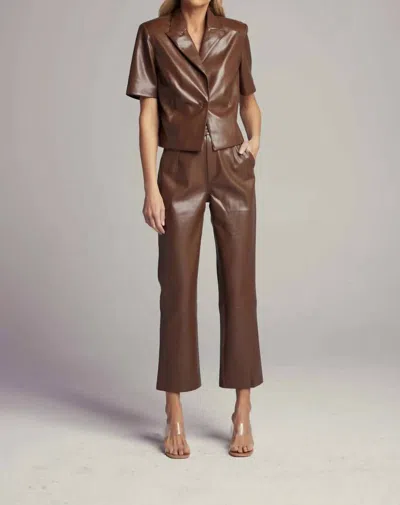 Sundays Rucker Pants In Chocolate In Gold