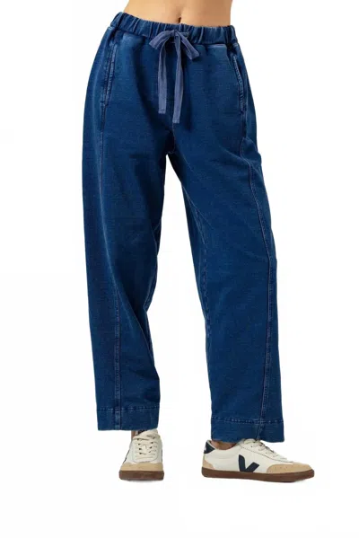 Sundays Ryan Wide Leg Pants In Denim In Blue