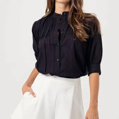 Sundays Scarlett Button Shirt In Black