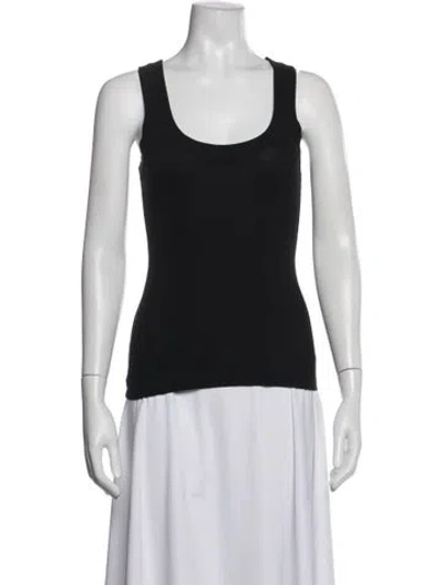 Pre-owned Sundays Scoop Neck Sleeveless Top In Black