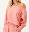 Sundays Seena Pullover In Coral Heather In Multi