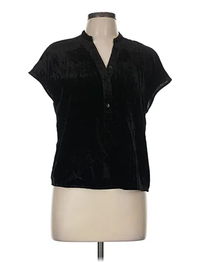 Pre-owned Sundays Short Sleeve Blouse In Black