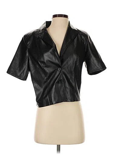 Pre-owned Sundays Short Sleeve Blouse In Black