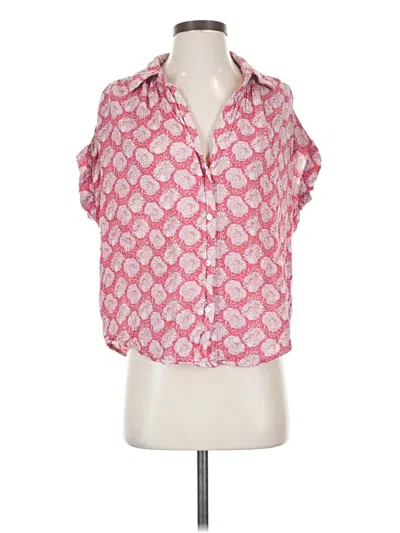 Pre-owned Sundays Short Sleeve Blouse In Pink