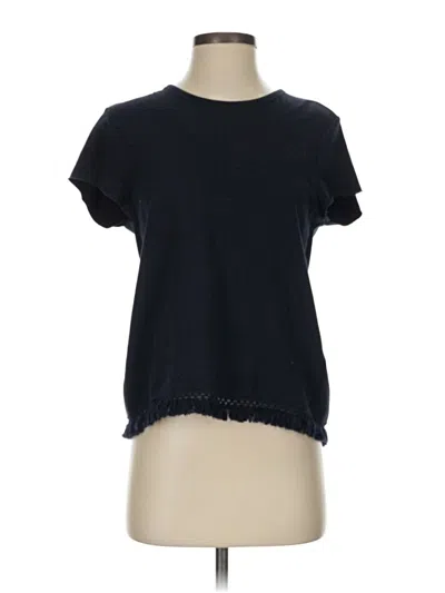 Pre-owned Sundays Short Sleeve Top Black Crew Neck Tops