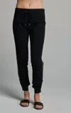 Sundays Side Zipper Jogger In Black In Black