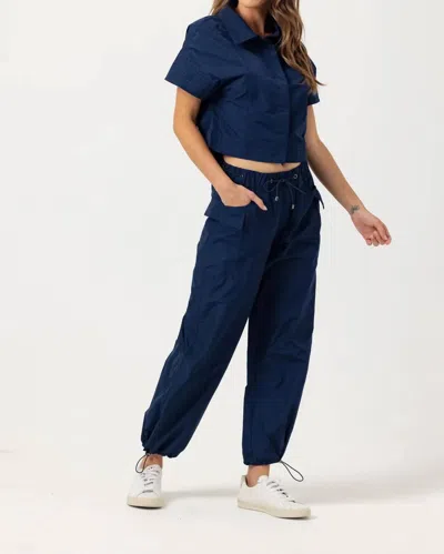 Sundays Slate Cargo Pants In Navy In Blue