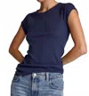 Sundays Sophia Tee In Navy In Blue